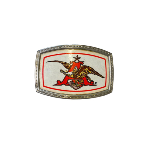 Vintage 80's Anheuser Busch Beer Belt Buckle