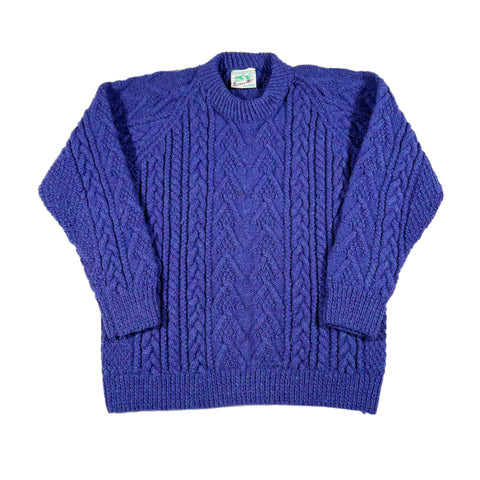 Vintage 80's Barnas Mòr Irish Wool Fisherman Sweater