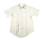 Vintage 80's Brooks Brothers Cream BrooksGate Short Sleeve Button Shirt