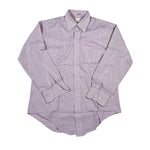 Vintage 80's Brooks Brothers Red Navy Grid Long Sleeve Button Shirt