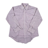Vintage 80's Brooks Brothers Red Navy Grid Long Sleeve Button Shirt