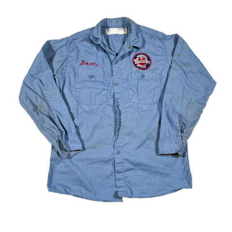 Vintage 80's Buick "Dave" Chainstitched Mechanic Work Shirt