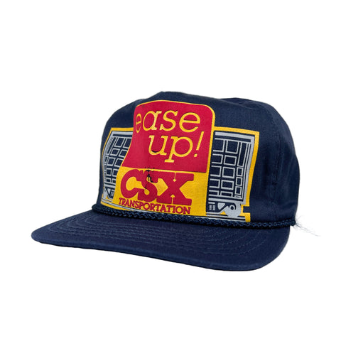 Vintage 80's CSX Transportation "Ease Up!" Railroad Safety Hat