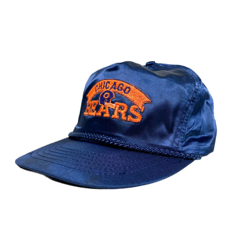 Vintage 80's Chicago Bears Satin Rope Hat