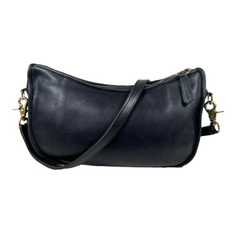 Vintage 80's Coach Swinger Bag 8930 Black Leather Purse