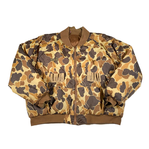 Vintage 80's Columbia Duck Camo Reversible Shooting Jacket