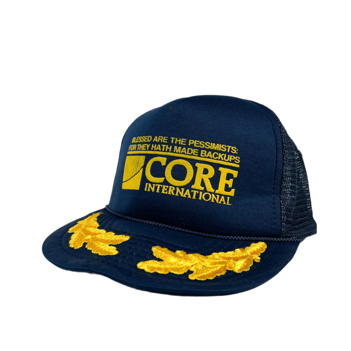 Vintage 80's Core International Computer Backups Trucker Hat ...