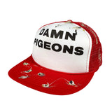 Vintage 80's Damn Pigeons Poop Novelty Trucker Hat