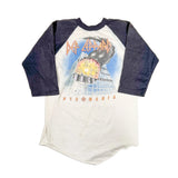 Long-sleeve shirt with Def Leppard 'Pyromania' design on a white background