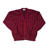 Vintage 80's Diplom Vertical Striped Cardigan Sweater
