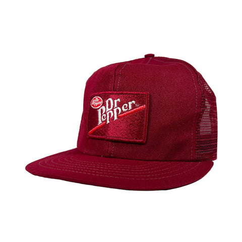 Vintage 80's Dr Pepper Soda Mesh Trucker Hat