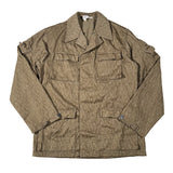 Brown jacket with a collar on a white background