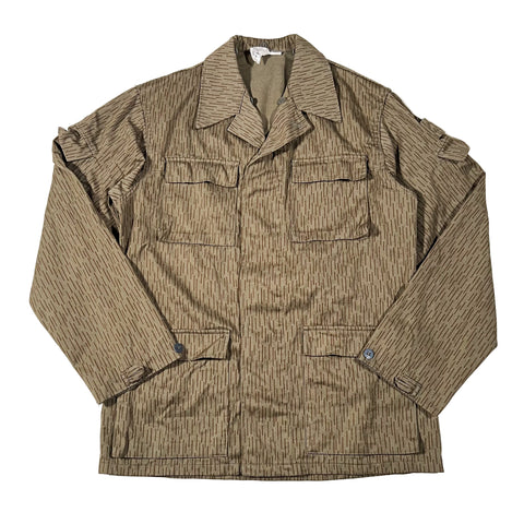 Brown jacket with a collar on a white background