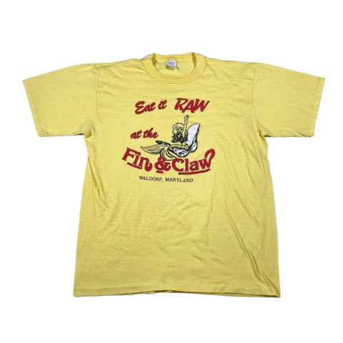 Vintage 80's Eat it Raw Fin & Claw T-Shirt
