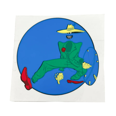 Vintage 80's Faceless Zoot Suit Cowboy Sticker