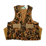 Camouflage-patterned vest on a white background