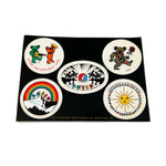 Vintage 80's Grateful Dead Dancing Bears Post-Cal Sticker Sheet
