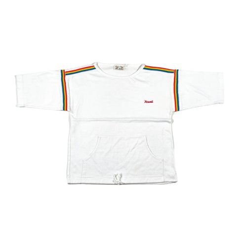 Vintage 80's Hawaii Souvenir Rainbow Striped Shirt