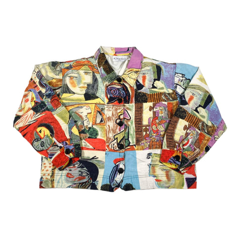 Vintage 80's Kaktus Pablo Picasso Cropped Jacket