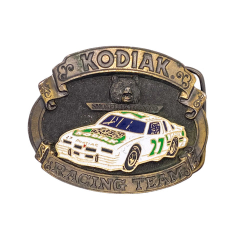 Vintage 80's Kodiak Racing Team #27 NASCAR Belt Buckle