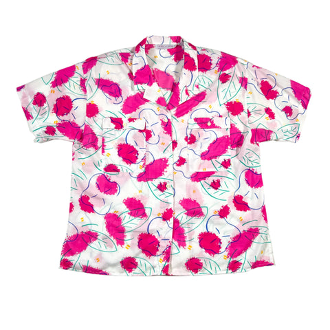 Vintage 80’s Laura & Jayne Abstract Floral Short Sleeve Blouse