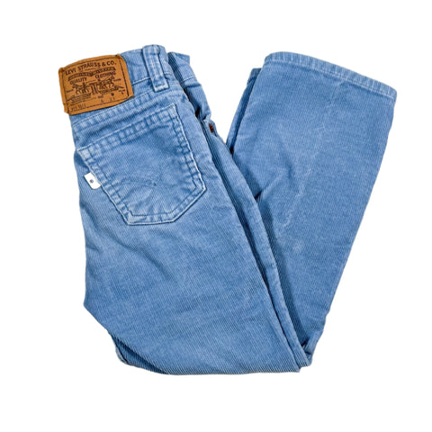 Vintage 80's Levi’s 512 Blue Kids Corduroy Pants