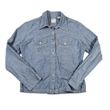 Vintage 80's Levi’s Dry Goods Chambray Snap Western Shirt