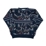 Vintage 80's Michael Gerald Abstract Pattern Crewneck Sweater