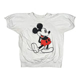 Vintage 80's Mickey Mouse Raglan Short Sleeve Crewneck Sweatshirt