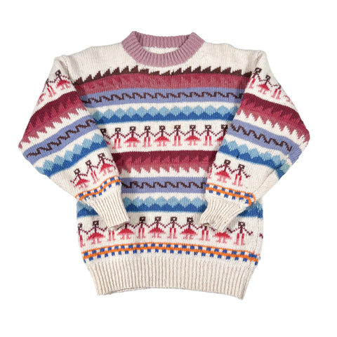 Vintage 80’s Multicolor Geometric Knit Sweater