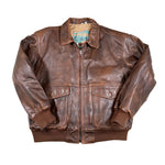 Vintage 80's NAK Brown Leather Flight Jacket