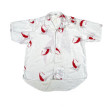 Vintage 80's Rico Casey Limited Edition Loop Collar Rayon Art Shirt