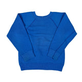 Blue sweatshirt on a white background