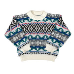 Patterned sweater on a white background