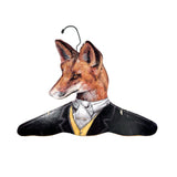 Vintage 80's Stupell Hand-Painted Fox Dapper Gentleman Hanger