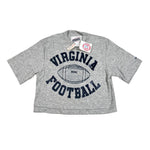 Vintage 80's UVA Virginia Football Bike Cropped T-Shirt
