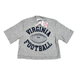Vintage 80's UVA Virginia Football Bike Cropped T-Shirt