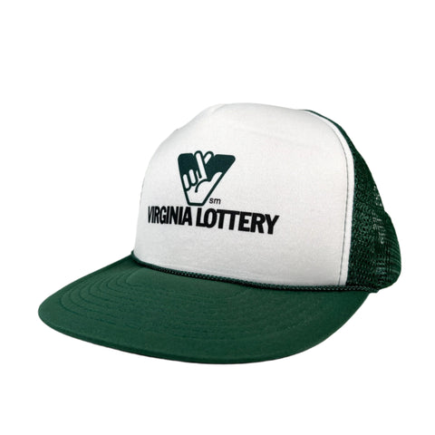 Vintage 80's Virginia Lottery Trucker Hat