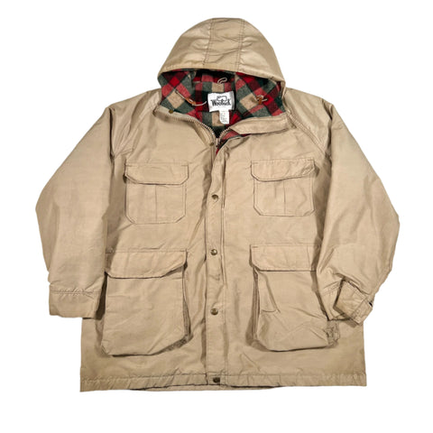 Vintage 80's Woolrich Hooded Barn Jacket