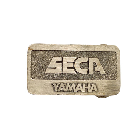 Vintage 80's Yamaha SECA Motorcycle Belt Buckle