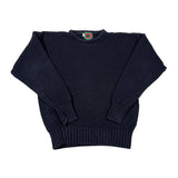 Vintage 80s Boston Traders Black Cotton Crewneck Sweater