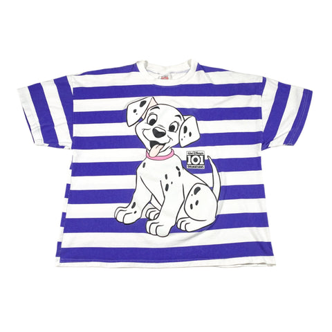 Vintage 90's 101 Dalmatians Striped T-Shirt