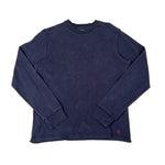 Navy blue sweatshirt on a white background