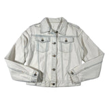 Light denim jacket on a white background