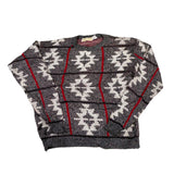Vintage 90's Adam Sloane Winter Pattern Crewneck Sweater