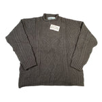 Vintage 90's Arancrafts Cable Knit Wool Clover Sweater