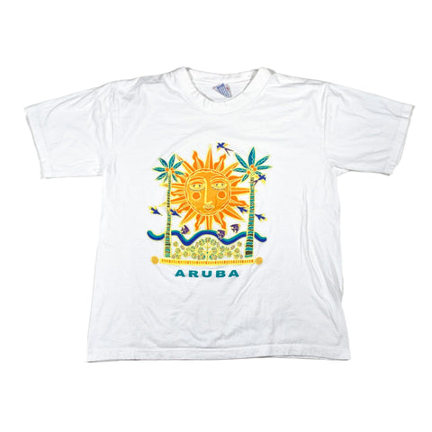 Vintage 90's Aruba Puff Print Souvenir T-Shirt