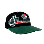 Black and green cap with 'Atlanta Motor Speedway' text on a white background