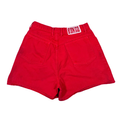 Vintage 90’s Bongo Red High-Waisted USA MAde Denim Shorts