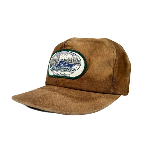 Vintage 90's Britches Great Outdoors USA Made Suede Hat